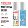 Schoolers Baby & Kids Mosquito-Insect Repellent Fabric Roll-On With Citronella, Lemongrass, Clove, Eucalyptus, Neem seed and Tea tree oils, Natural, DEET Free & Safe - Keya Seth Aromatherapy