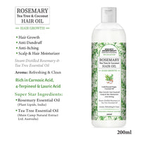 Hair Loss Repair Kit: Rosemary Tea Tree Coconut Oil, Biotin Shampoo, Keratin Mask & Growth Serum for Stronger, Thicker & Healthier Hair - Keya Seth Aromatherapy
