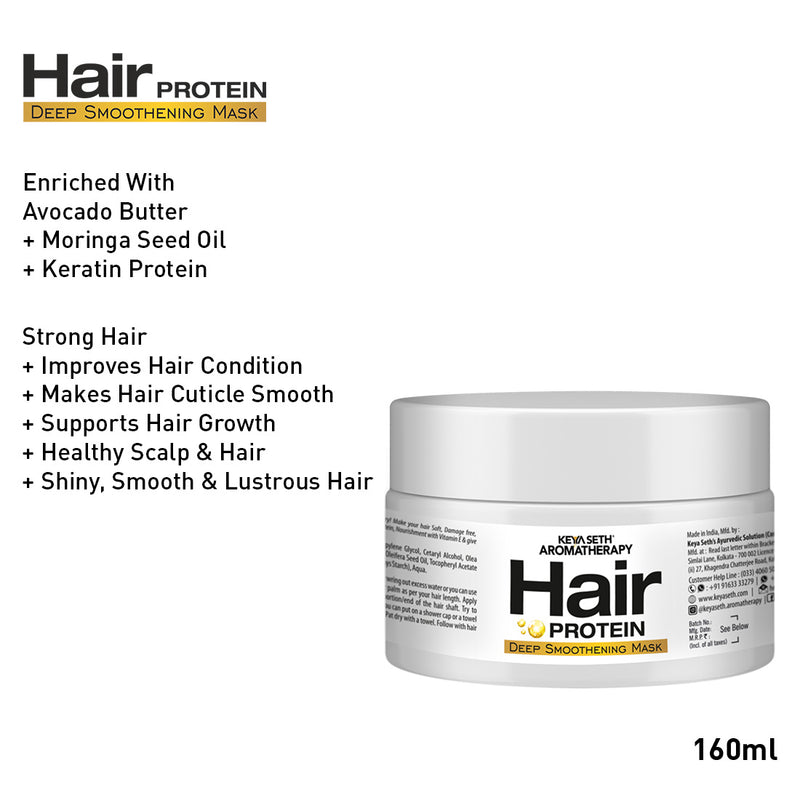 Dry Hair Repair Kit: Rosemary & Tea Tree Oil, Pro-Vitamin B5 & Geranium Shampoo, Avocado Butter & Keratin Protein Mask, and Essential Oil Serum for Deep Nourishment, Strength & Frizz Control - Keya Seth Aromatherapy