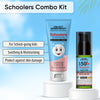 Schoolers Kids Nourishing Cream & Sports Mineral Watery Sunscreen SPF 50 PA+++ Combo Kit for Boys & Girls – Lightweight, Moisturizing, No White Cast - Keya Seth Aromatherapy