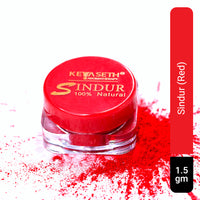 100% Natural Dust Sindoor Red with Herbs Extracts & Floral Pigments Kumkum, No side Effects & No Hair Fall - Keya Seth Aromatherapy