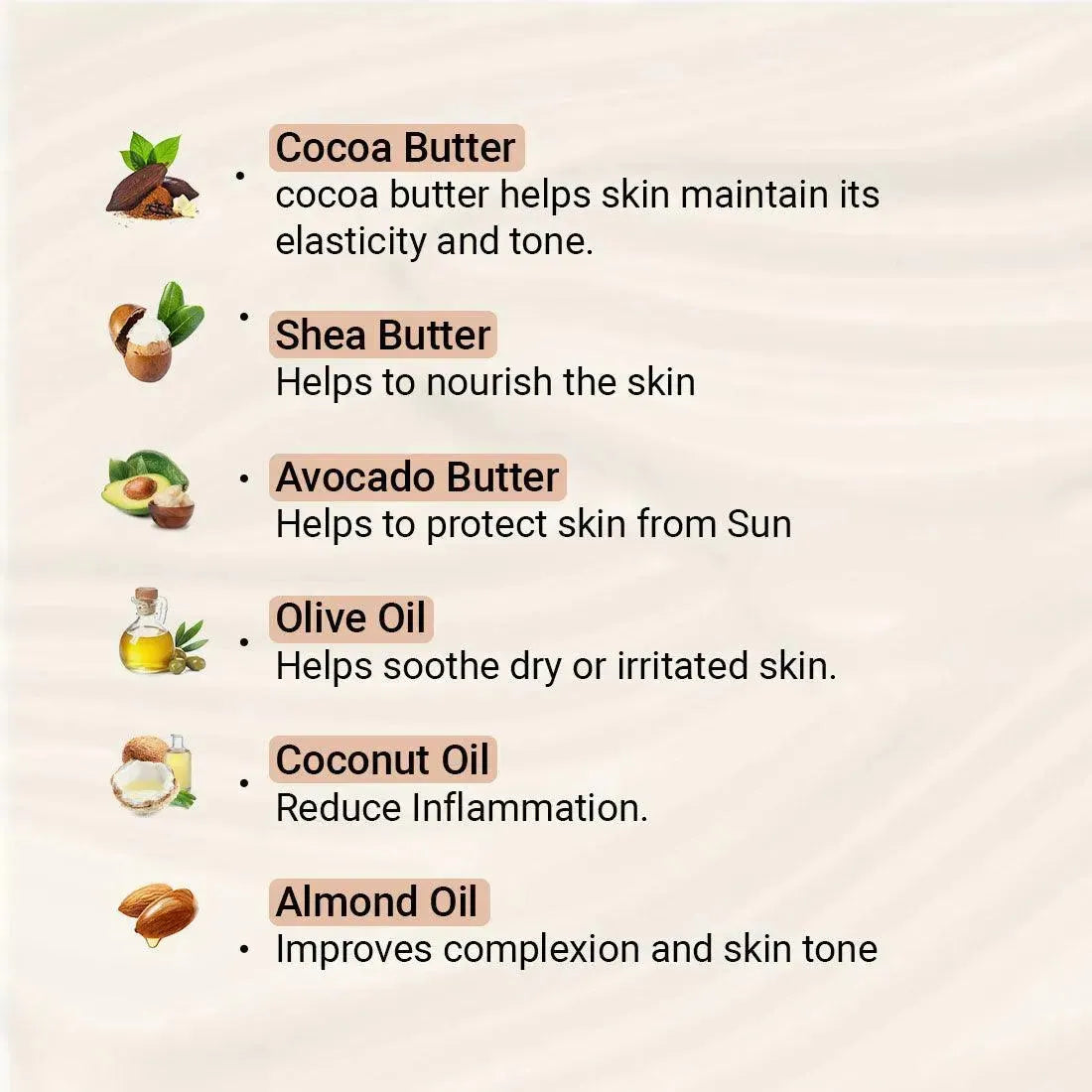 Lab Fresh Cocoa Body Butter with Almond & Coconut Oil for 24hrs Moisturization, Heals Softens Relieves Rough, Dry Skin for Men & Women All Skin Types - Keya Seth Aromatherapy