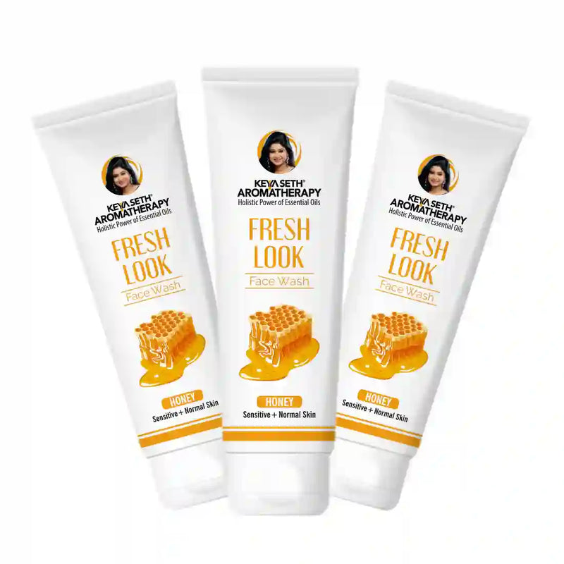 Fresh Look Honey Gel Face Wash – Refreshing Foaming Soothes Inflamed Skin Enriched with Honey & Pure Essential Oil – For All Skin Type - Keya Seth Aromatherapy