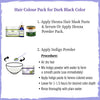 Indigo Powder Hair Pack with Indigotin & Tannins for Natural Hair Dye, Soothing Care, Lustrous Shine, Revitalization & Grey Prevention - Keya Seth Aromatherapy