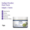 Indigo Powder Hair Pack with Indigotin & Tannins for Natural Hair Dye, Soothing Care, Lustrous Shine, Revitalization & Grey Prevention - Keya Seth Aromatherapy