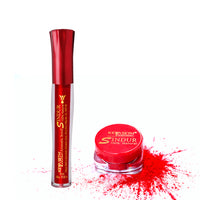 100% Natural Aromatic Liquid & Dust Red Sindoor 1Pcs Combo with Floral Pigments - Keya Seth Aromatherapy