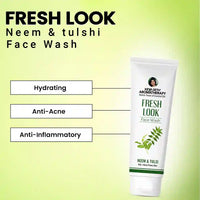 Fresh Look Neem & Tulsi Face Wash, Mild Hydrating Moisturizing Foaming All Skin Types - Keya Seth Aromatherapy