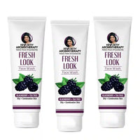 Fresh Look Blackberry & Tea Tree Face Wash, Mild, Hydrating, Moisturizing Foaming, Oily & Combination Skin - Keya Seth Aromatherapy