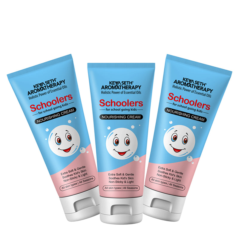 Schoolers Nourishing Cream Gentle & Safe, Intensive Moisturizing & Nourishing Ultra-Light for Kids- Hypoallergenic, No Paraben & Sulfates - Keya Seth Aromatherapy
