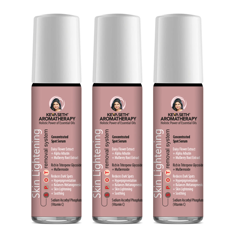 Skin Lightening Spot Serum, Daisy Flower + Alpha Arbutin + Mulberry Root, Dark Spots & Brightening, Hyperpigmentation, with Sodium Ascorbyl Phosphate - Keya Seth Aromatherapy