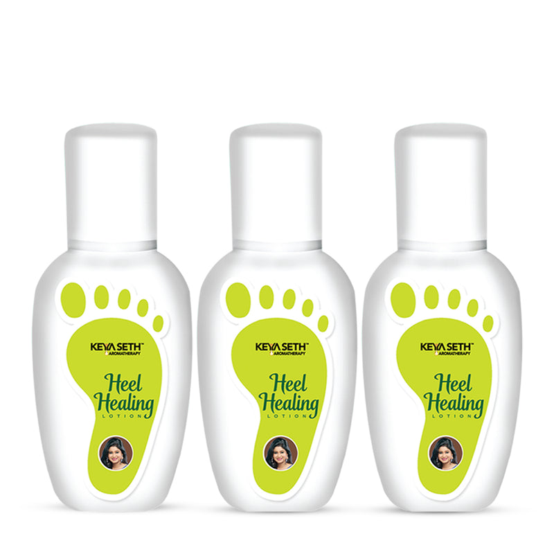 Heel Healing Lotion, for Softens Hydrates Dry Feet, Moisturizes & Repairs Cracked Heel Enriched with Tea Tree Oil & Glycerin - Keya Seth Aromatherapy