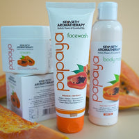 Papaya Body Moist with SPF 15 24hrs Moisturization Lock Papaya Extract Enriched, Brightening, Glowing & Anti Blemish - Removes Pigmentation & Dull Skin 200ml - Keya Seth Aromatherapy